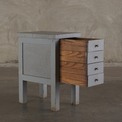 PAINTED 4-DRAWER SIDE CABINET