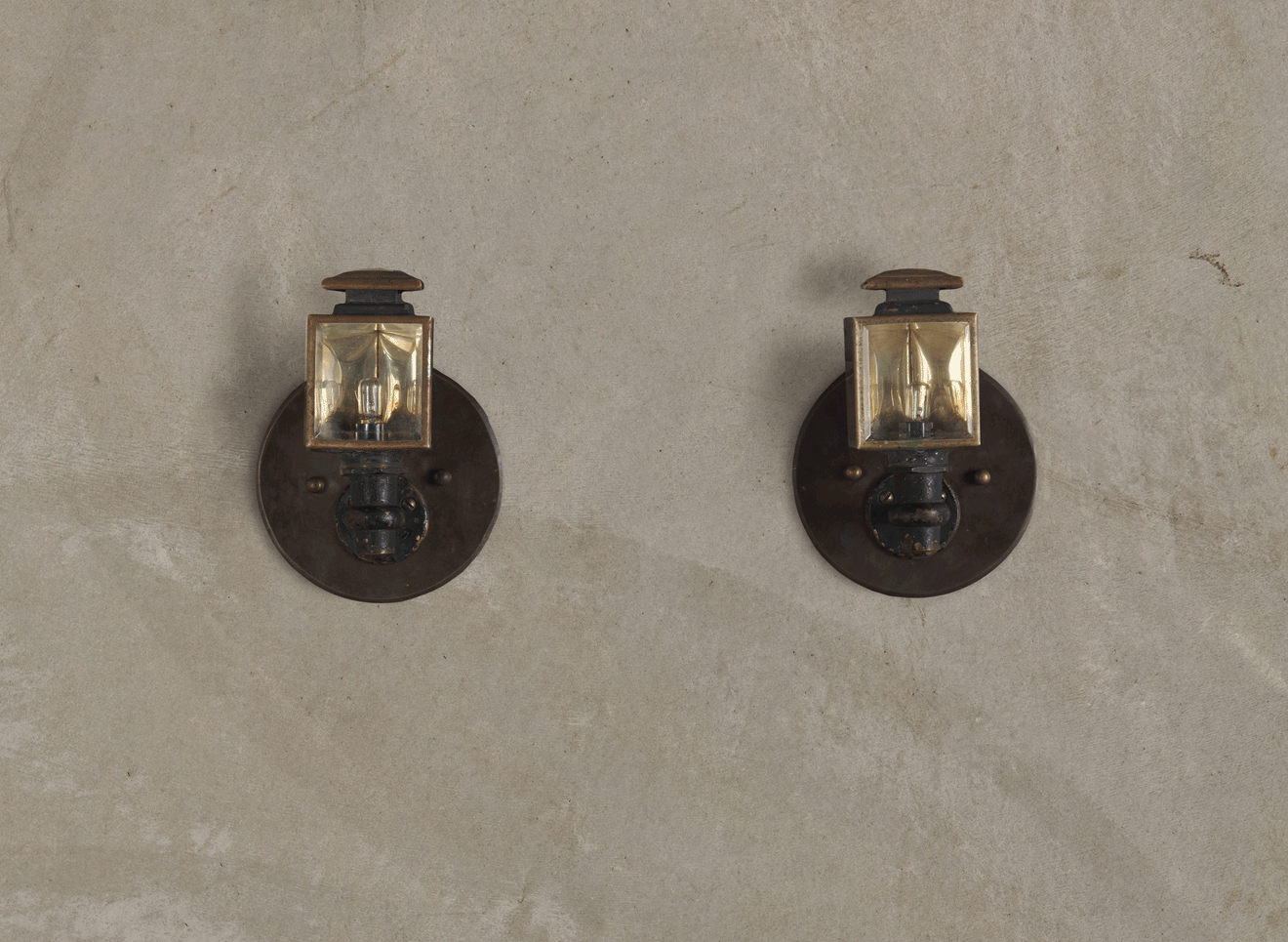 PAIR OF INDUSTRIAL PIVOTING SCONCES