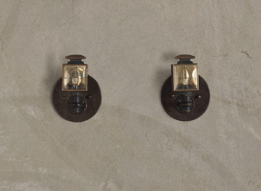PAIR OF INDUSTRIAL PIVOTING SCONCES