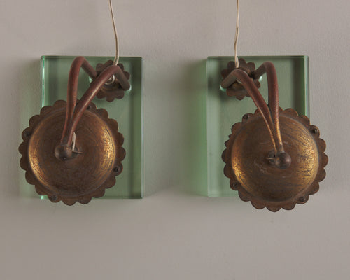 PAIR OF BOUDOIR TABLE LAMPS, ITALY, 1940