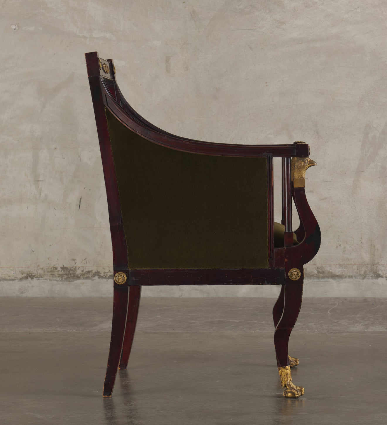 PAIR OF FRENCH,19TH C,EMPIRE FAUTEUILS