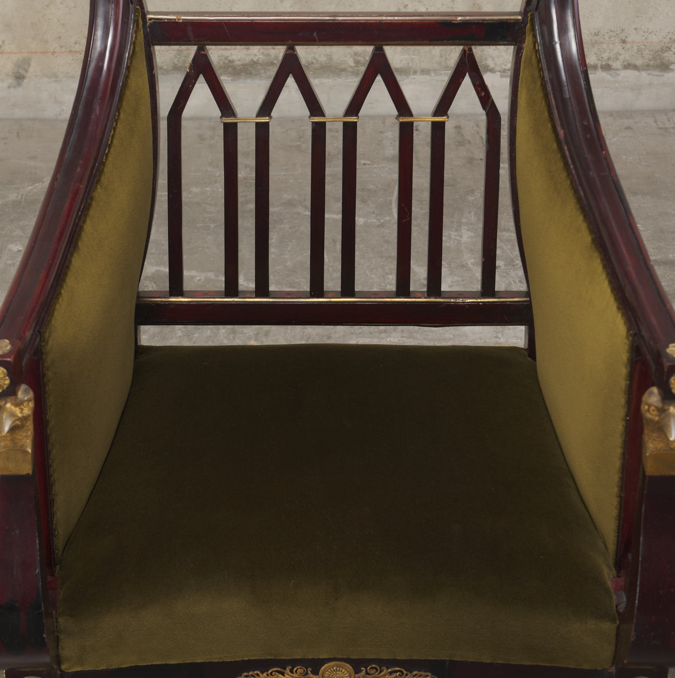 PAIR OF FRENCH,19TH C,EMPIRE FAUTEUILS