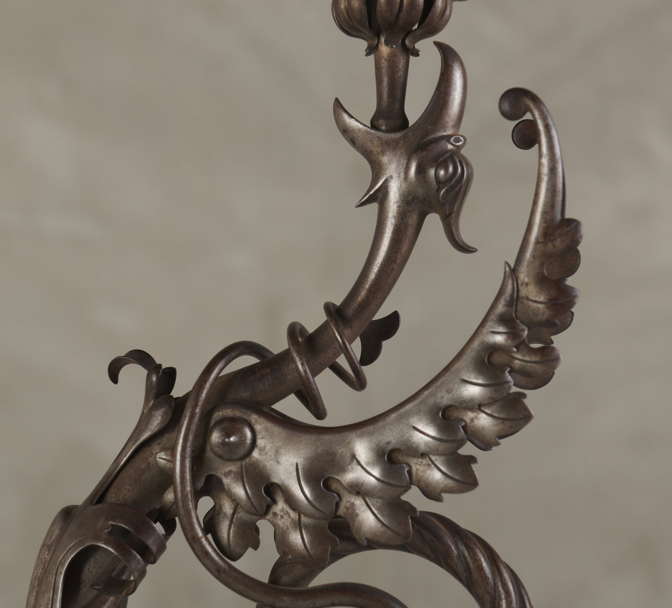 PAIR OF GRIFFIN CANDLESTICKS, C1900