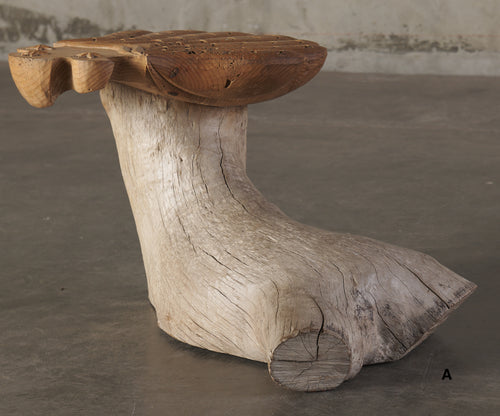 PAIR OF GROTTO STOOLS BY MIKE DIAZ