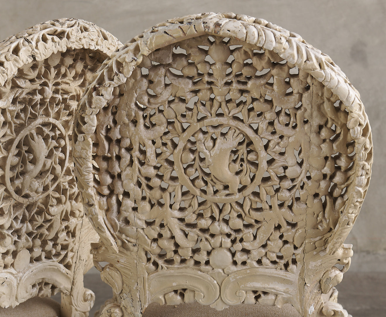 PAIR OF INDIAN SIDE CHAIRS