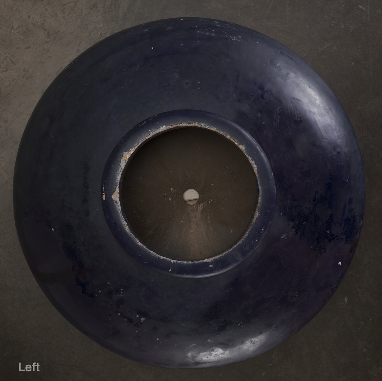 PAIR OF MONUMENTAL BLUE GLAZED GARDEN URNS, C1900