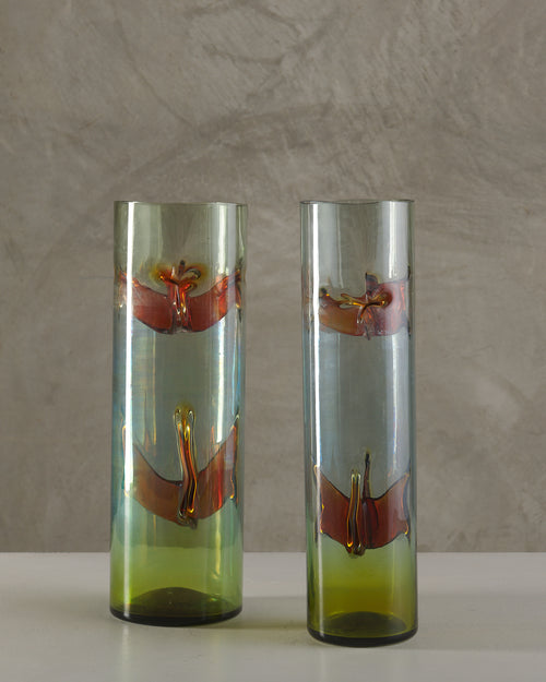 PAIR OF MURANO VASES