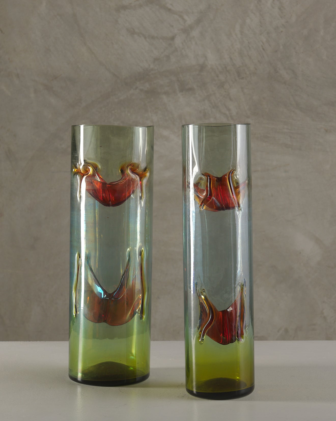 PAIR OF MURANO VASES