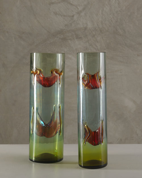 PAIR OF MURANO VASES