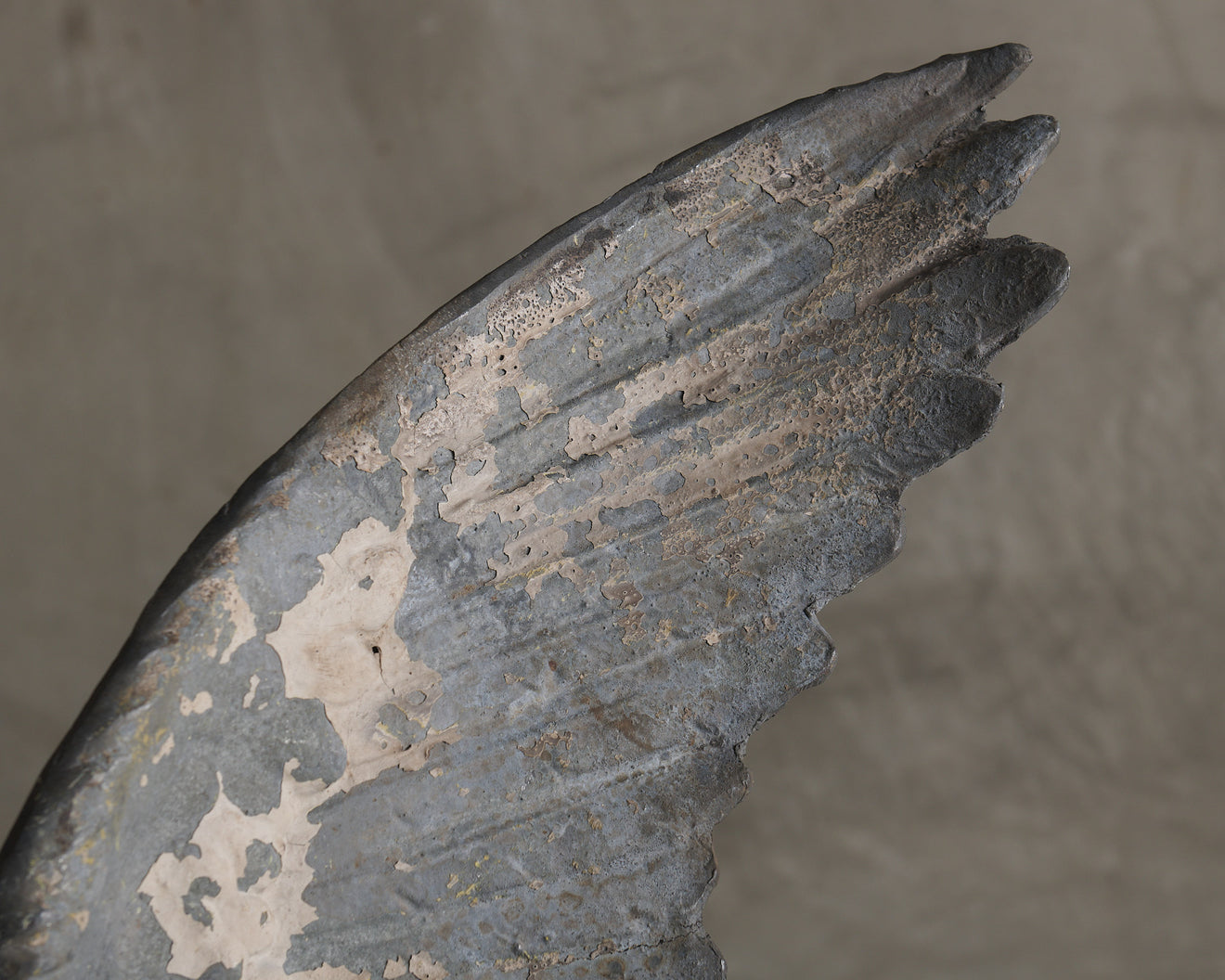 PAIR OF PAINTED CAST ZINC WINGS