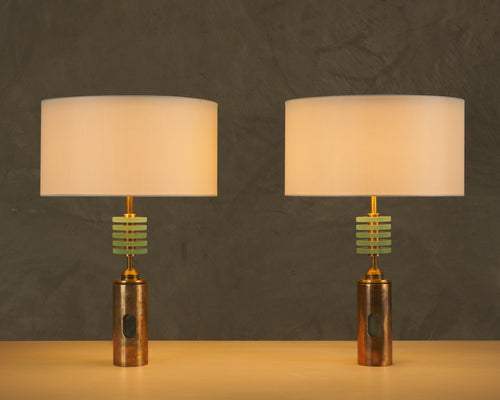 PAIR OF PUMP LAMPS BY GIANNI VALLINO