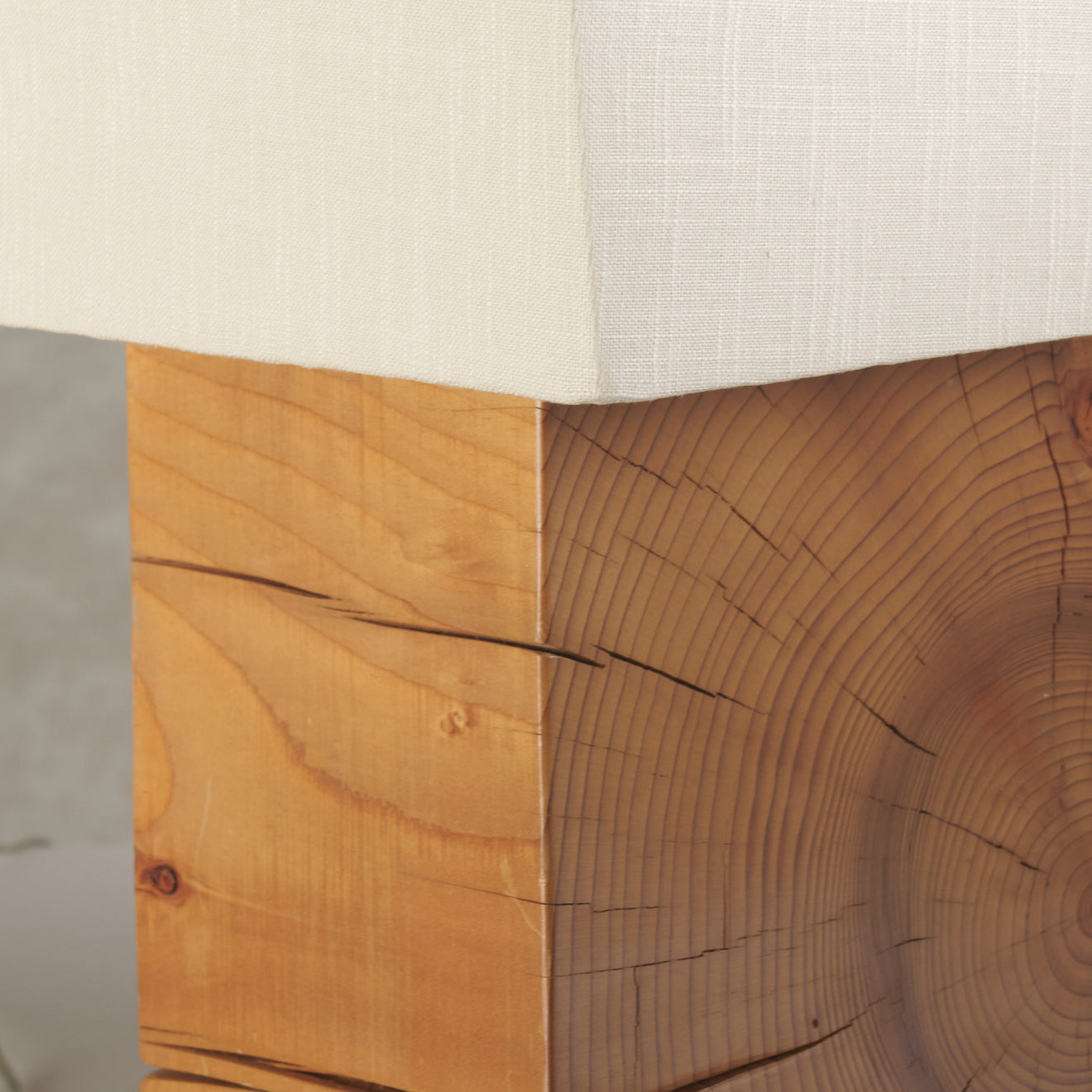 PAIR OF WOOD AND STEEL ARCHITECTURAL TABLE LAMPS