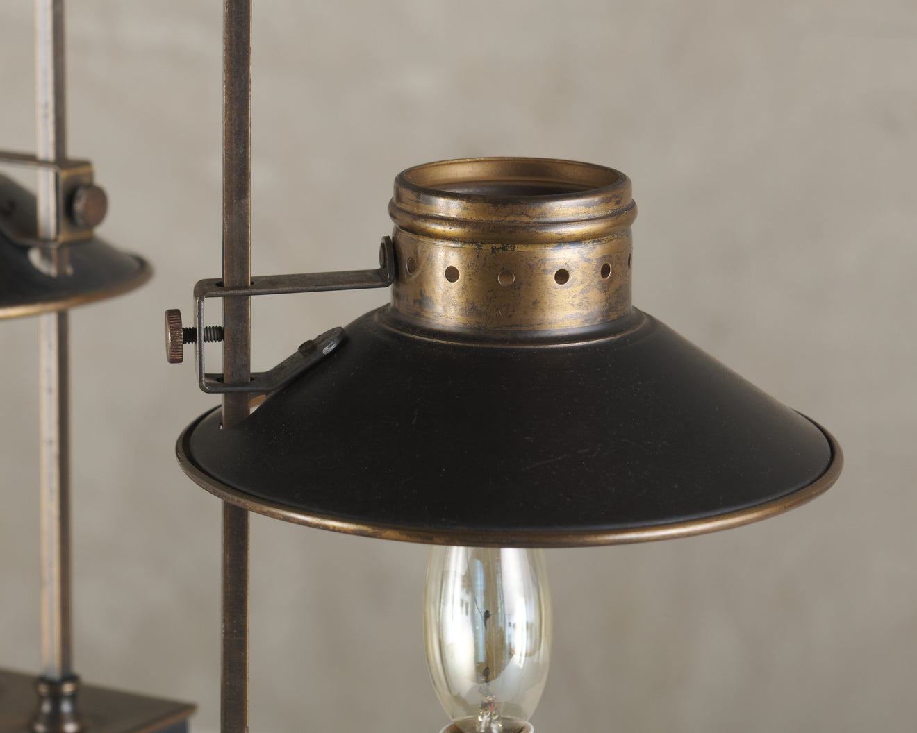 PAIR OF TOLE ADJUSTABLE TABLE LAMPS