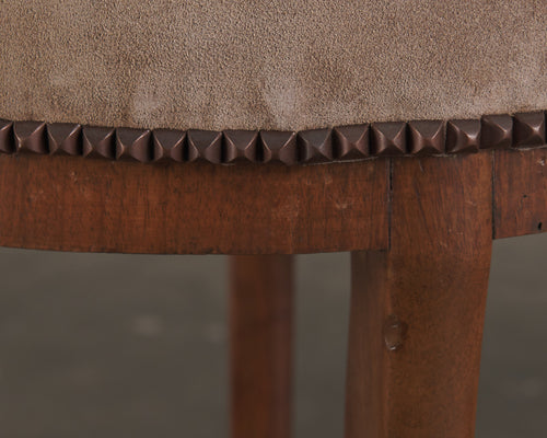 PAIR OF WALNUT SIDE CHAIRS, LATE 19TH C