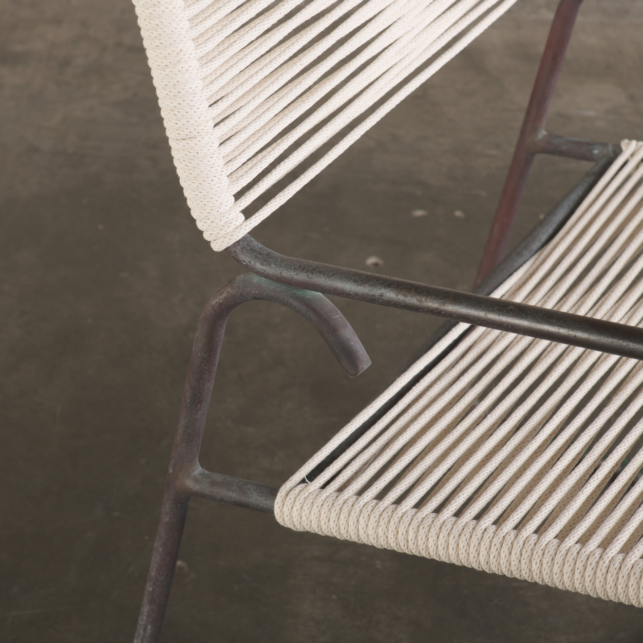 PAIR OF WALTER LAMB BRONZE ARM CHAIRS, MID 20TH C