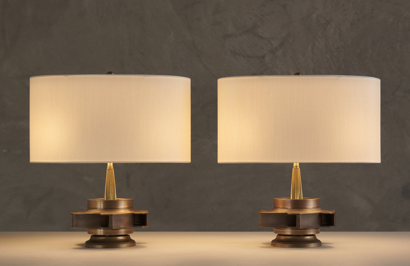 PAIR OF 'QUIJOTE STANDING' TABLE LAMPS BY GIANNI VALLINO