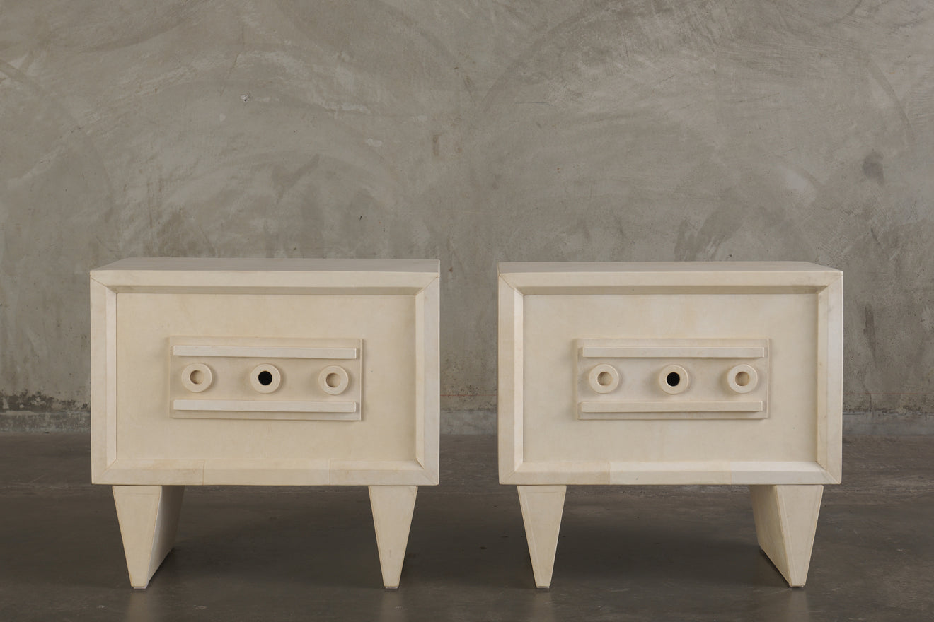 PARCHMENT NIGHTSTAND