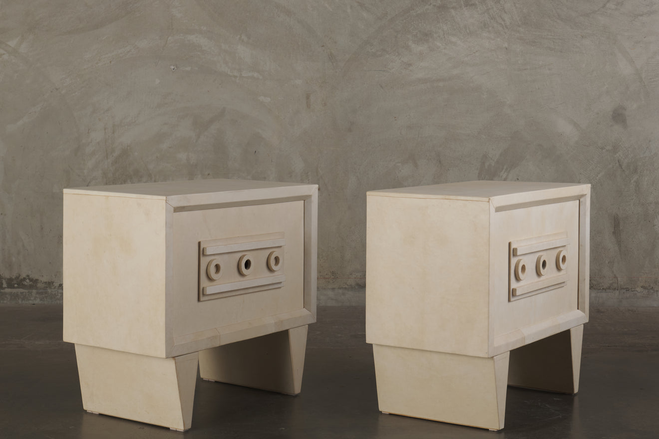 PARCHMENT NIGHTSTAND