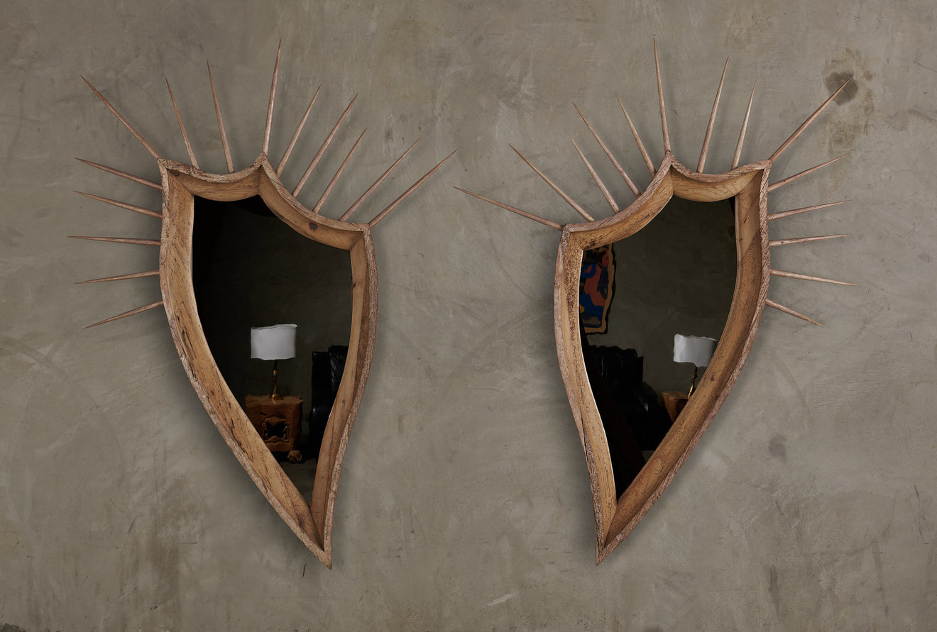 PAIR OF EXCELSIUS MIRRORS BY MIKE DIAZ