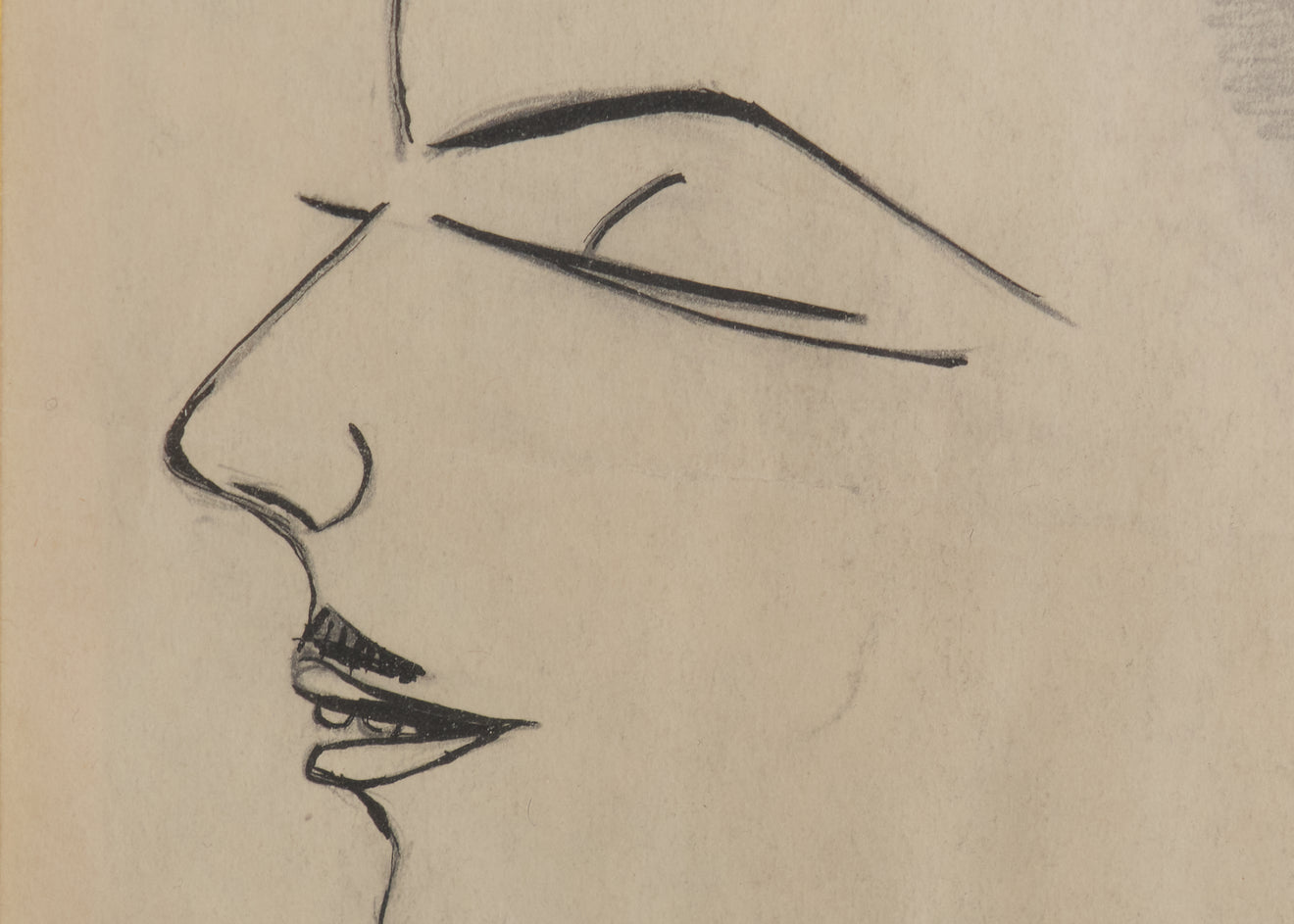 PAIR OF NAHUI OLIN (1893-1978 ) DRAWINGS OF TWO MEN