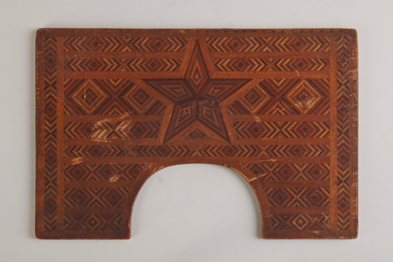 PARQUETRY LAP DESK/GAME TABLE