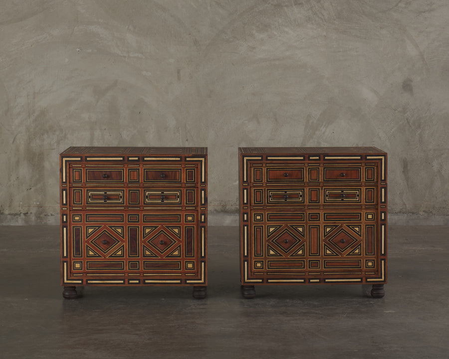 MARQUETRY NIGHTSTAND(S) BY ERNESTO VELAZQUEZ