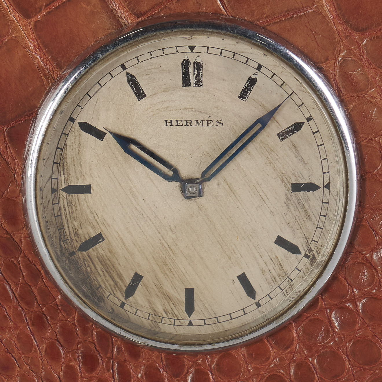 PAUL DUPRÉ-LAFON FOR HERMES STIRRUP DESK CLOCK, FRANCE, C1930