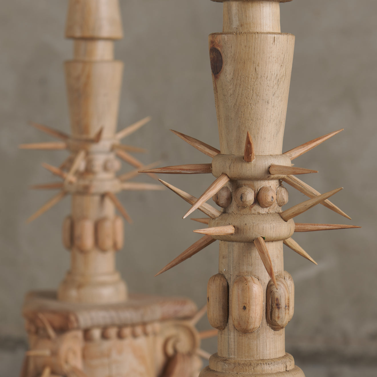 Pair of 'Patria' Handcrafted Candlesticks by Mike Diaz