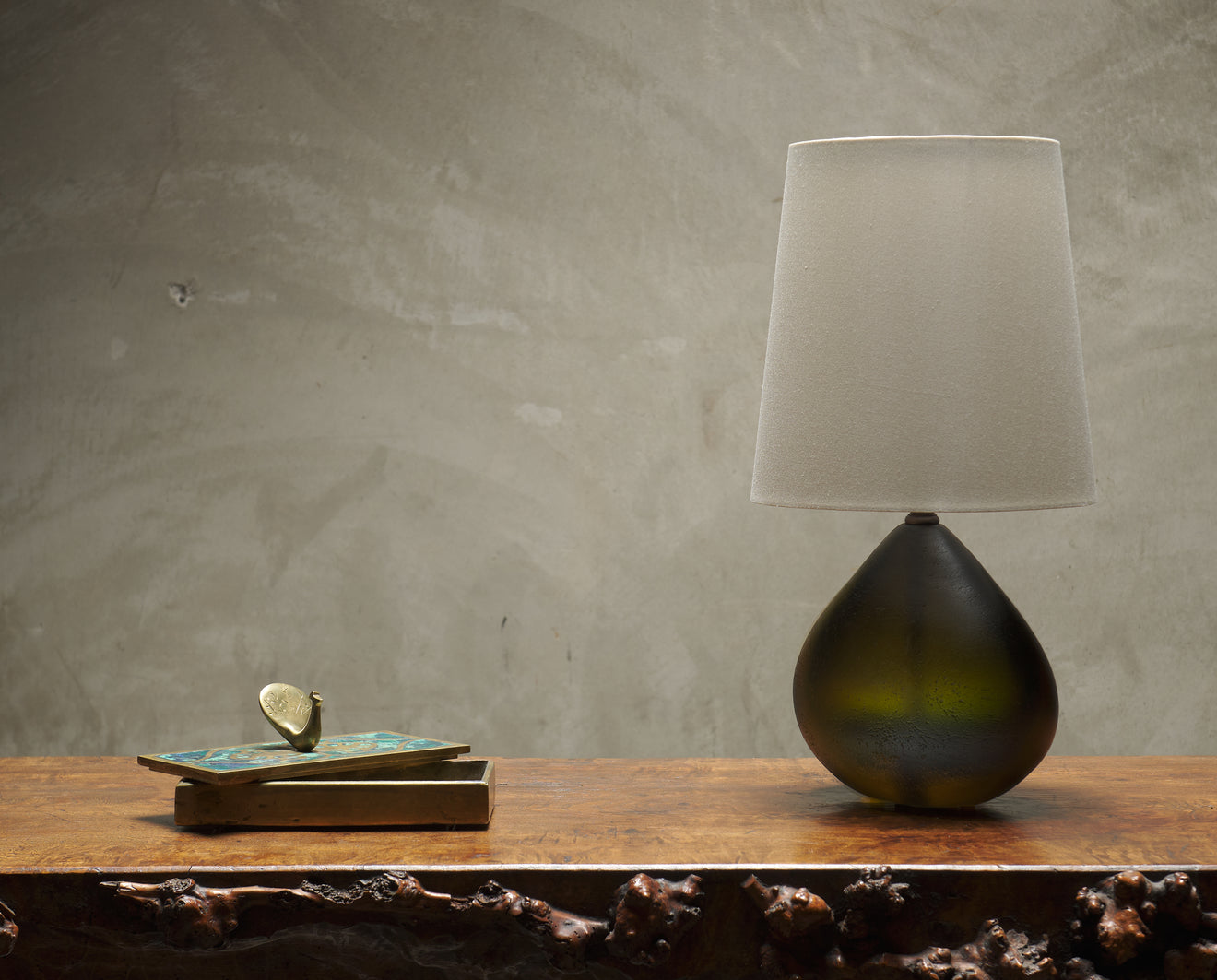 Flavio Poli ' Corrosa ' Table Lamp, Seguso Vetri d'Arte