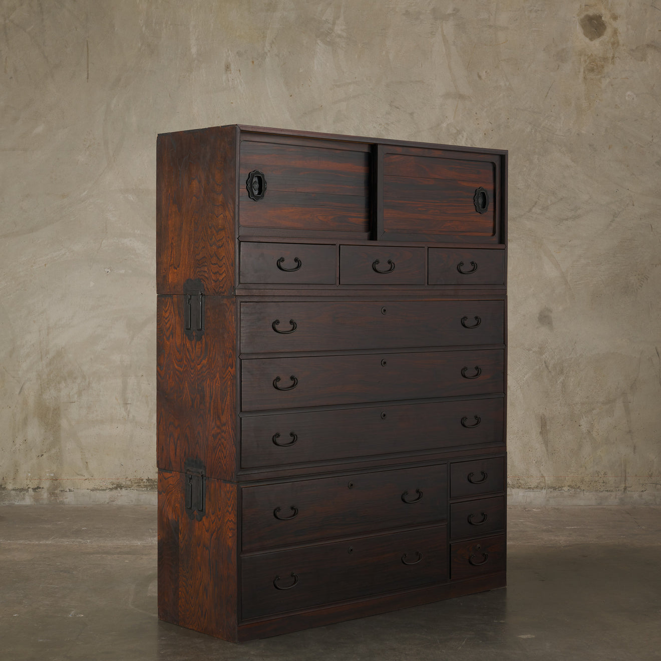 PERSIMMON WOOD TANSU, A
