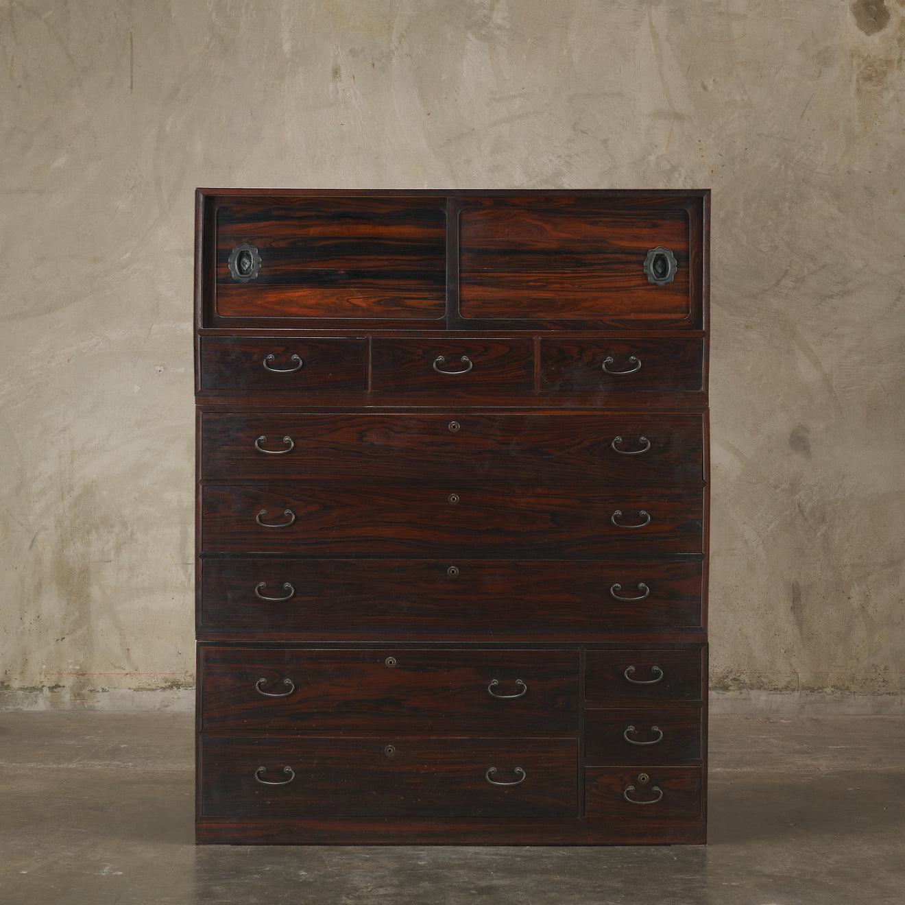 PERSIMMON WOOD TANSU, A