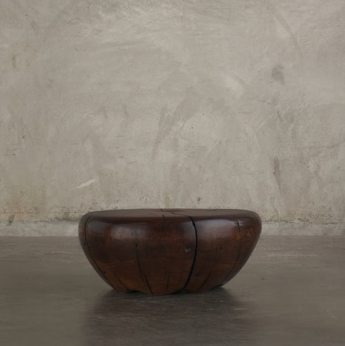RED OAK SIDE TABLE BY DAN POLLOCK