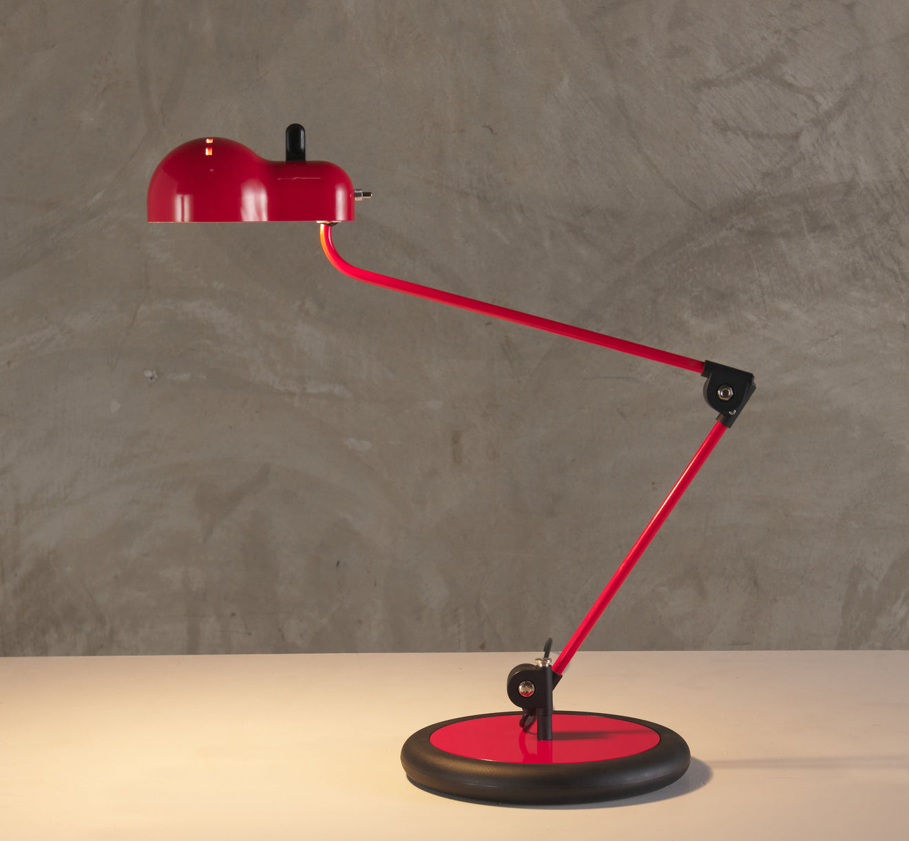 JOE COLOMBO FOR STILNOVO ARTICULATED TABLE LAMP,  1970