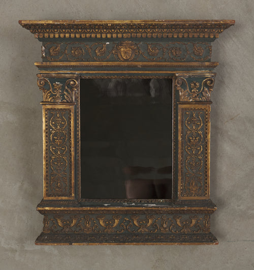 RENAISSANCE REVIVAL ARCHITECTURAL WALL MIRROR, MID 19TH C