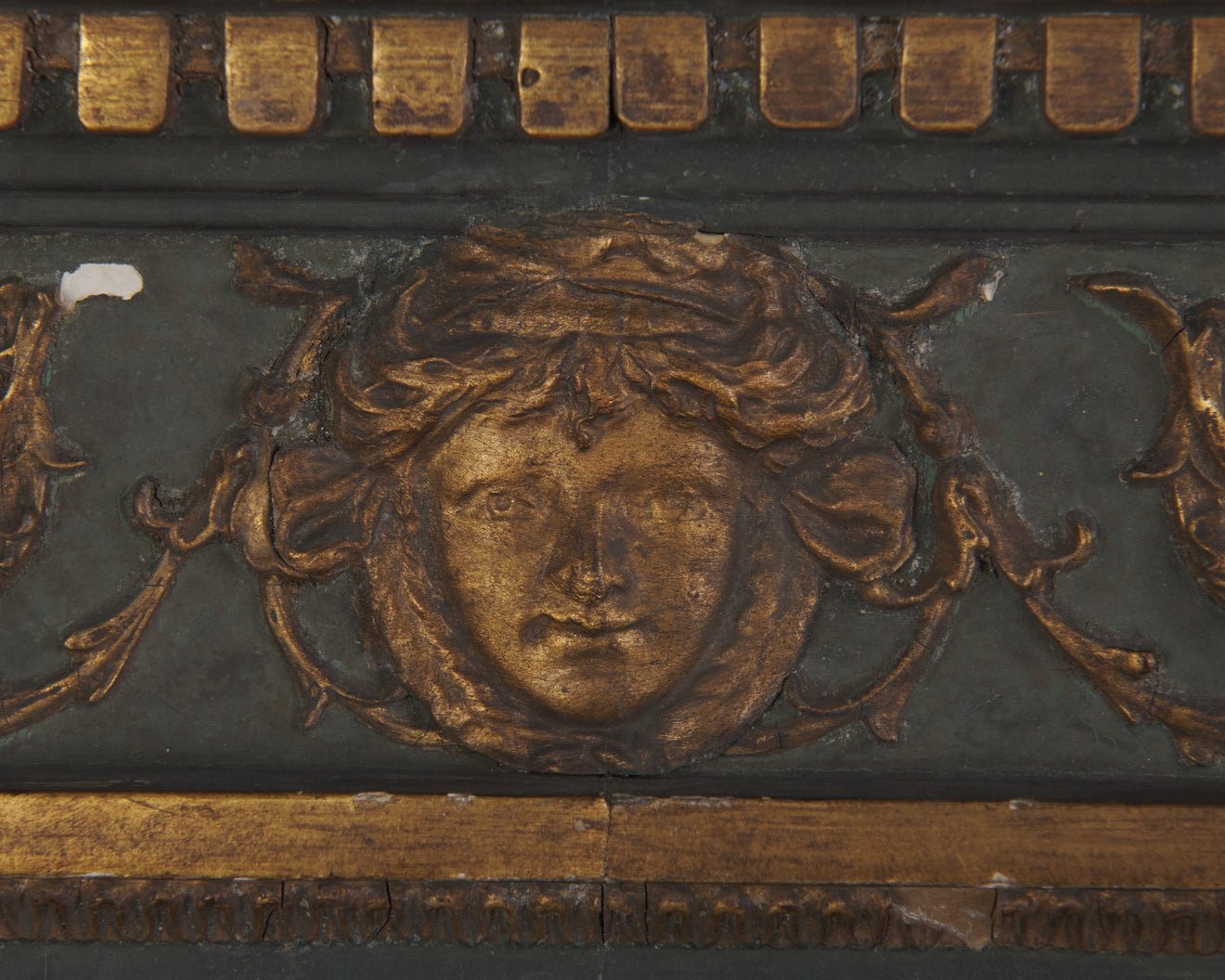 RENAISSANCE REVIVAL ARCHITECTURAL WALL MIRROR, MID 19TH C