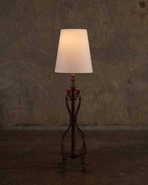 RENAISSANCE REVIVAL BRASS FLOOR LAMP