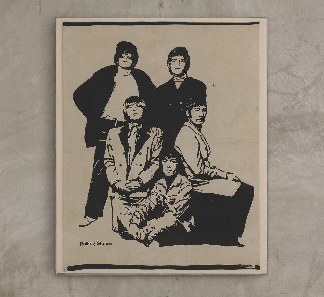 ROLLING STONES "GOT LIVE IF YOU WANT IT! " 1966 ORIGINAL PROMOTIONAL BANNER