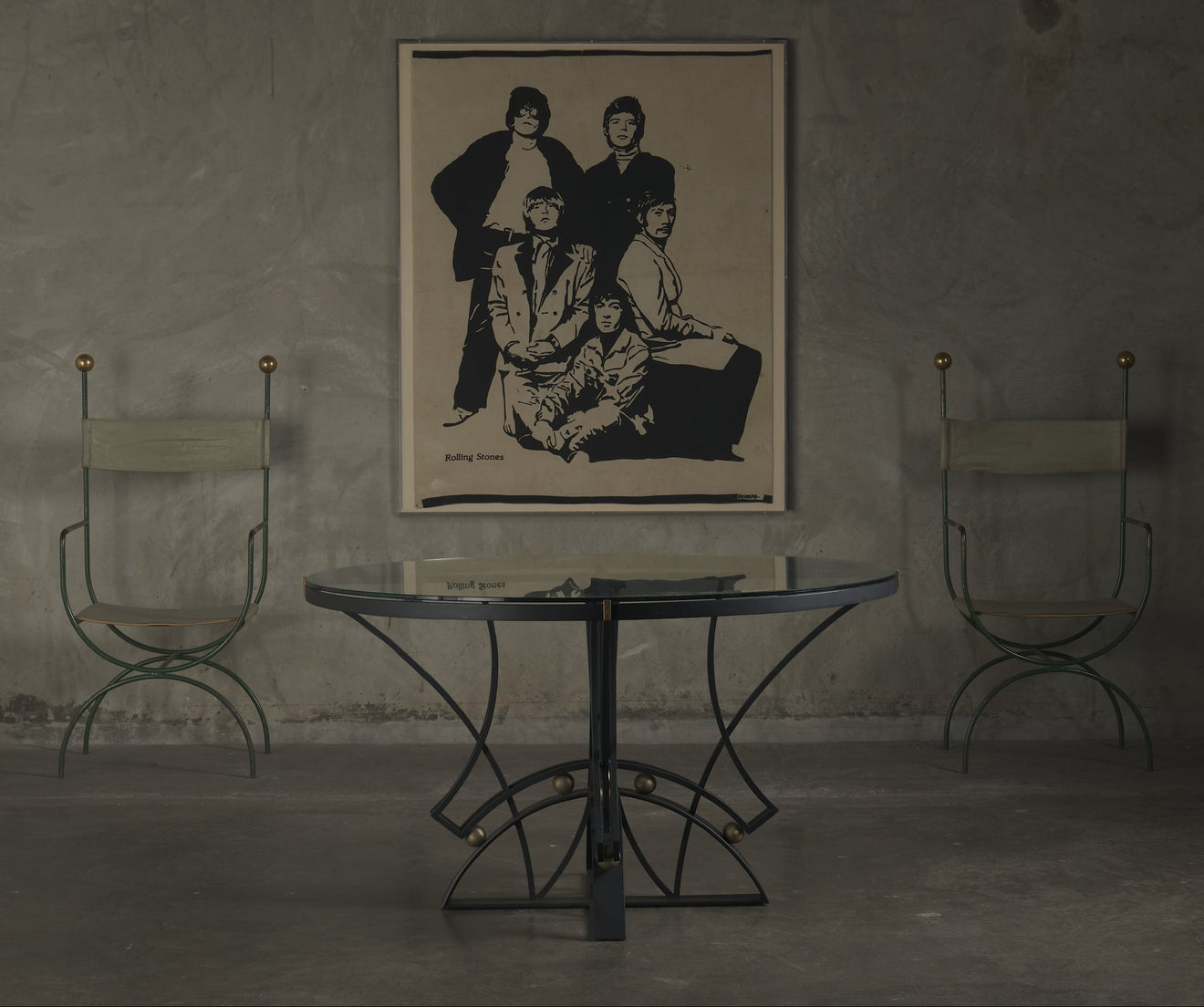 ARTURO PANI (1915-1981) IRON DINING TABLE, c1970