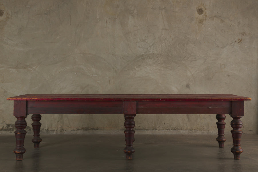 RUSTIC PAINTED TABLE FROM UPSTATE NEW YORK