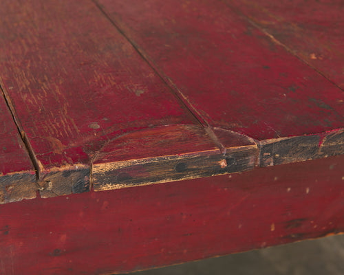 RUSTIC PAINTED TABLE FROM UPSTATE NEW YORK