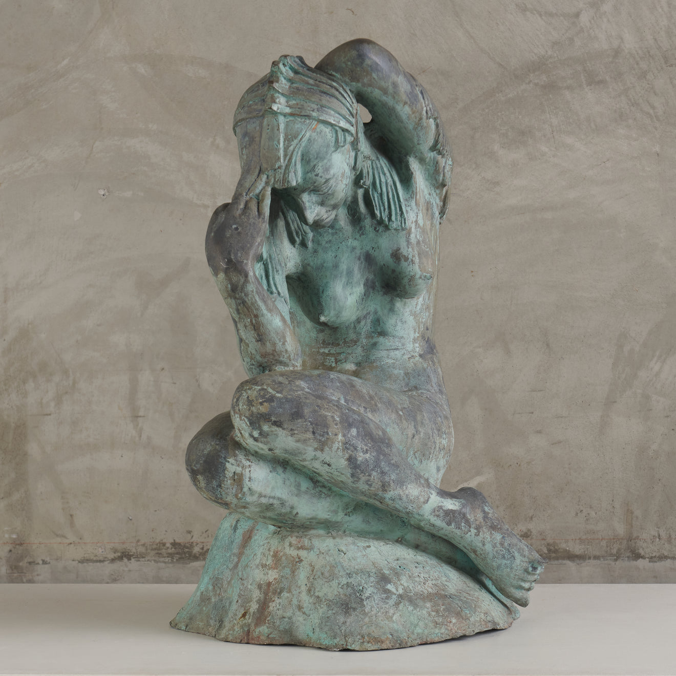 'RAIN' BY AVARD TENNYSON FAIRBANKS (1897-1987) BRONZE, 1933