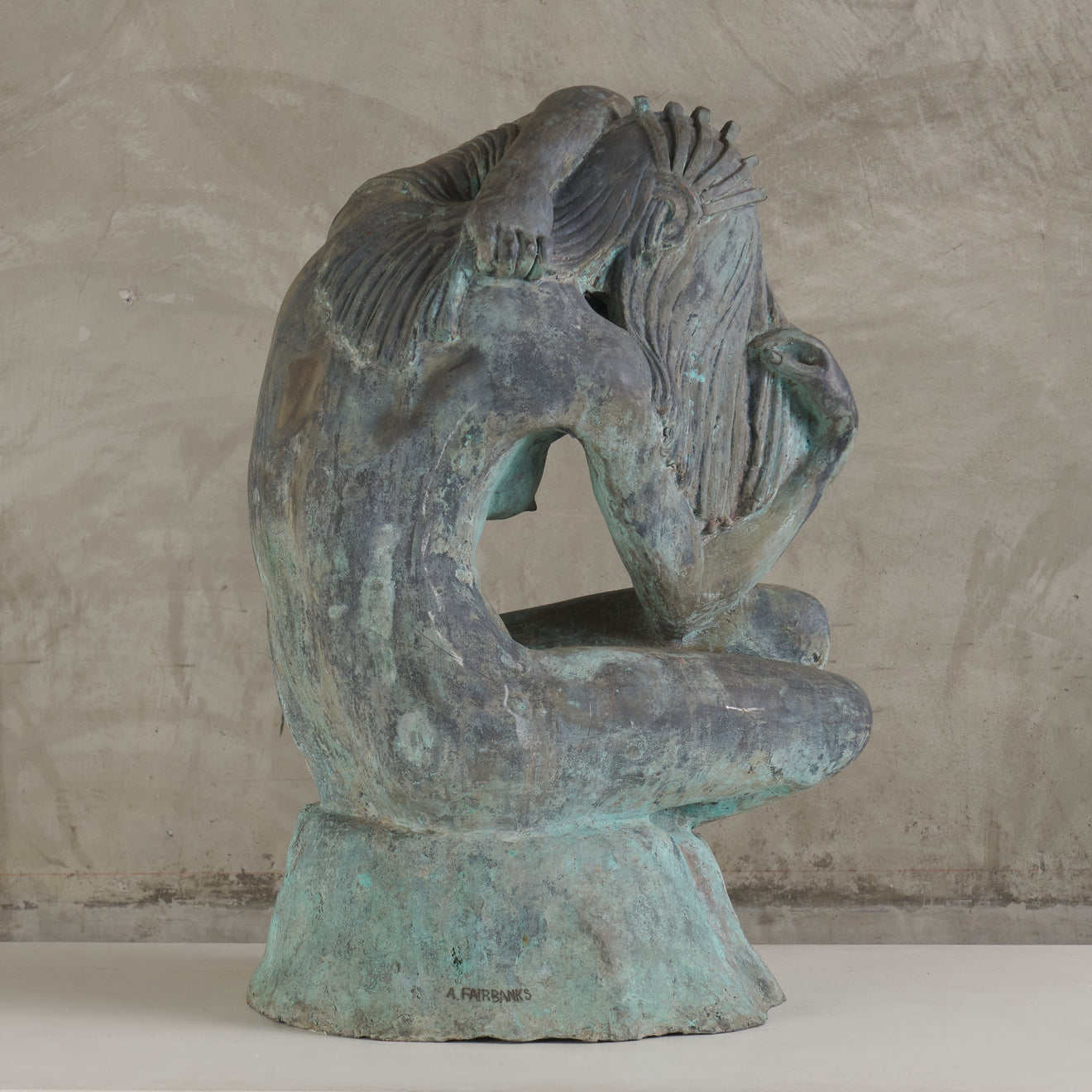 'RAIN' BY AVARD TENNYSON FAIRBANKS (1897-1987) BRONZE, 1933