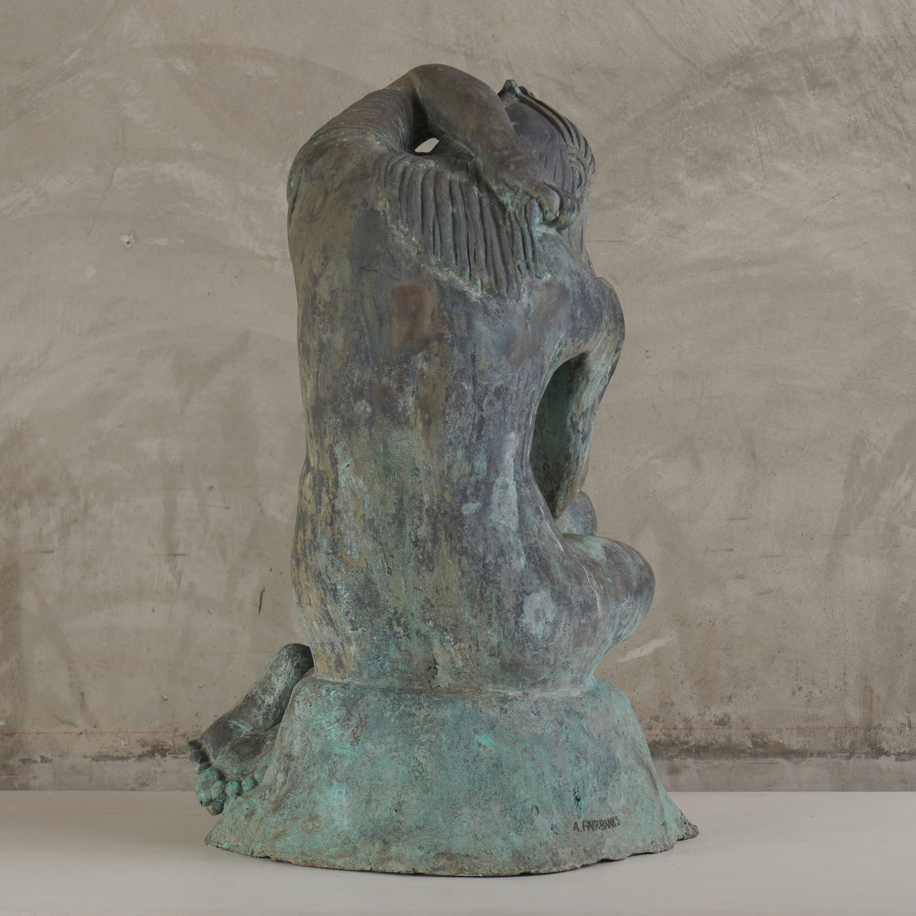 'RAIN' BY AVARD TENNYSON FAIRBANKS (1897-1987) BRONZE, 1933