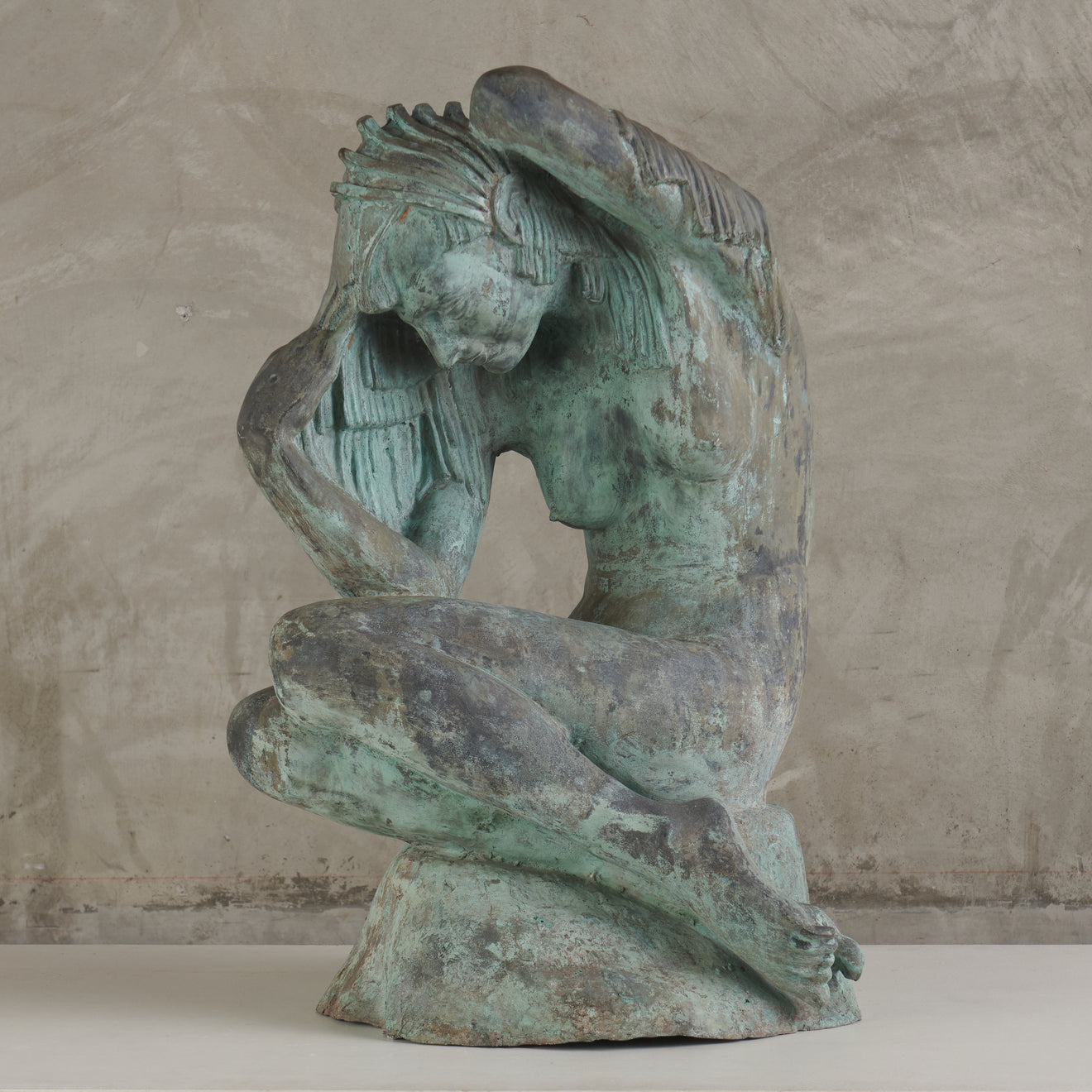 'RAIN' BY AVARD TENNYSON FAIRBANKS (1897-1987) BRONZE, 1933