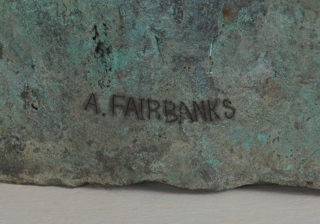 'RAIN' BY AVARD TENNYSON FAIRBANKS (1897-1987) BRONZE, 1933