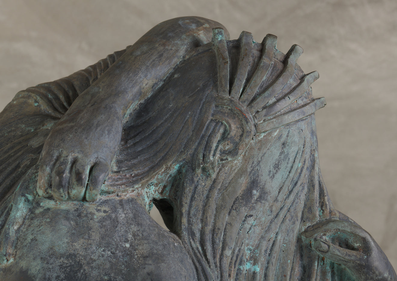 'RAIN' BY AVARD TENNYSON FAIRBANKS (1897-1987) BRONZE, 1933