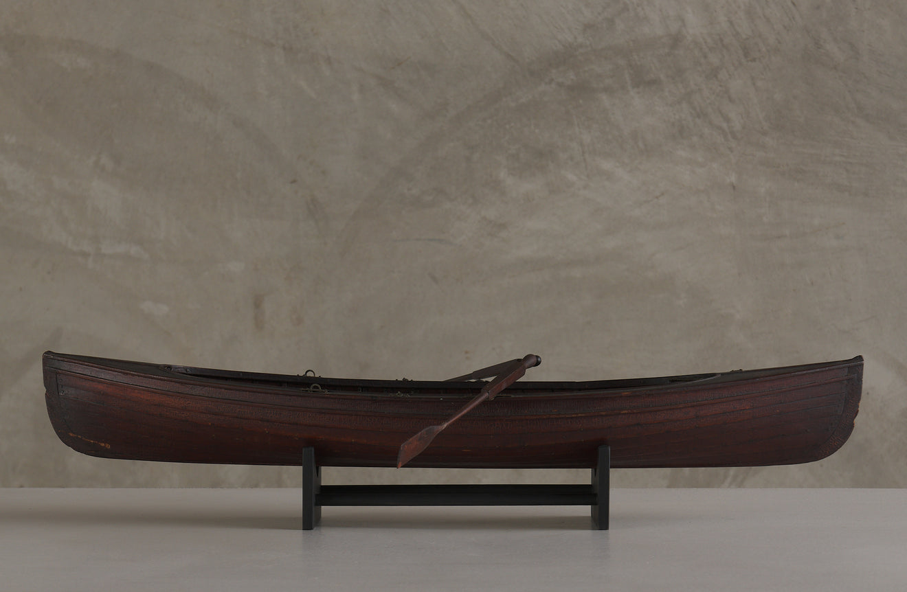 SCRATCH BUILT MODEL OF A ROW BOAT