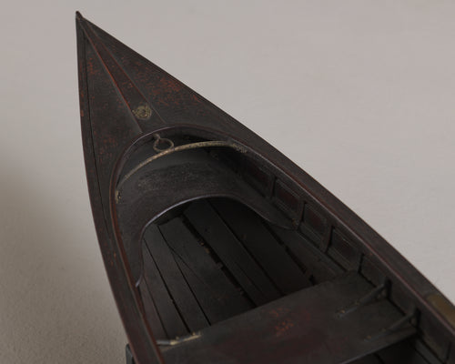 SCRATCH BUILT MODEL OF A ROW BOAT