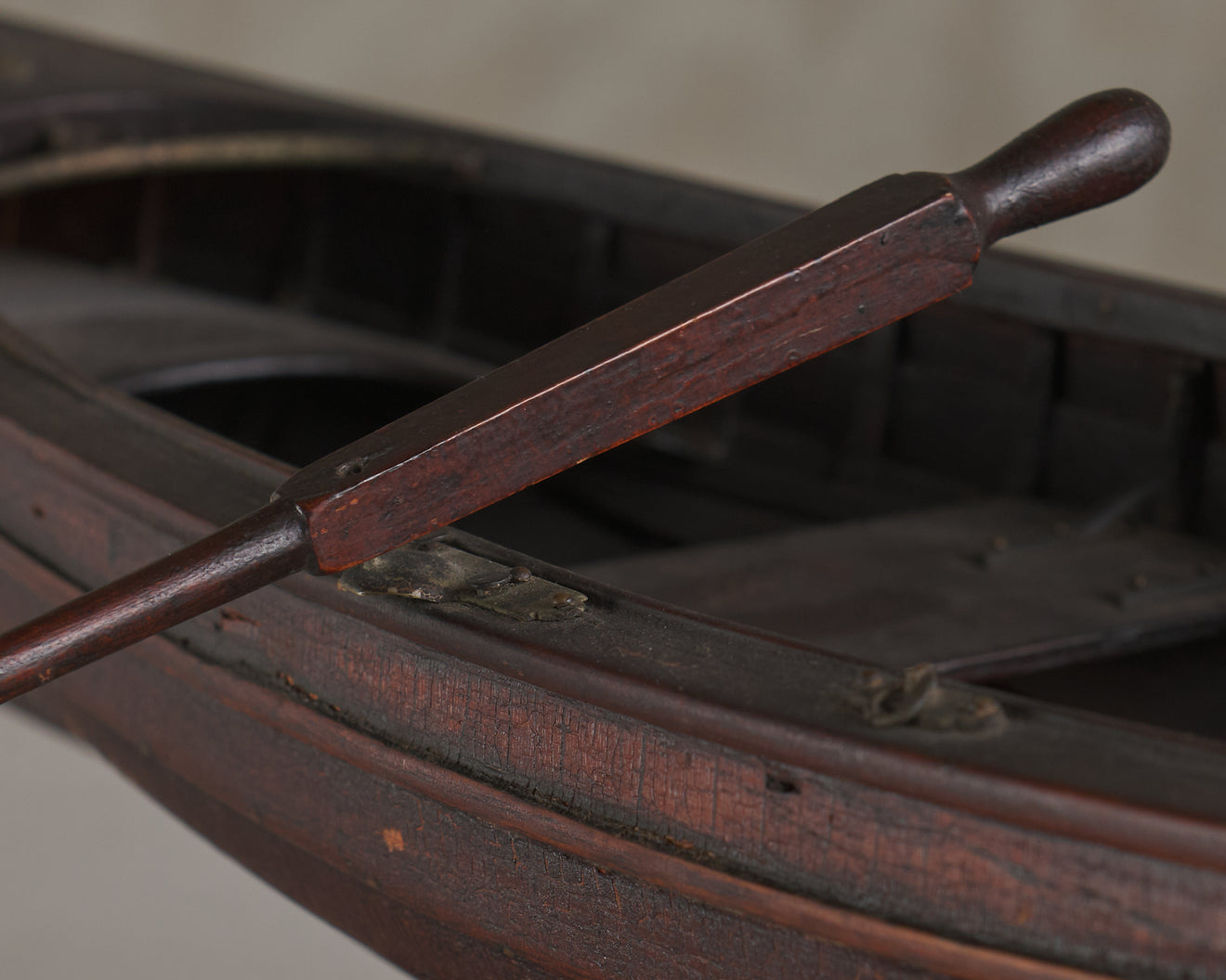 SCRATCH BUILT MODEL OF A ROW BOAT