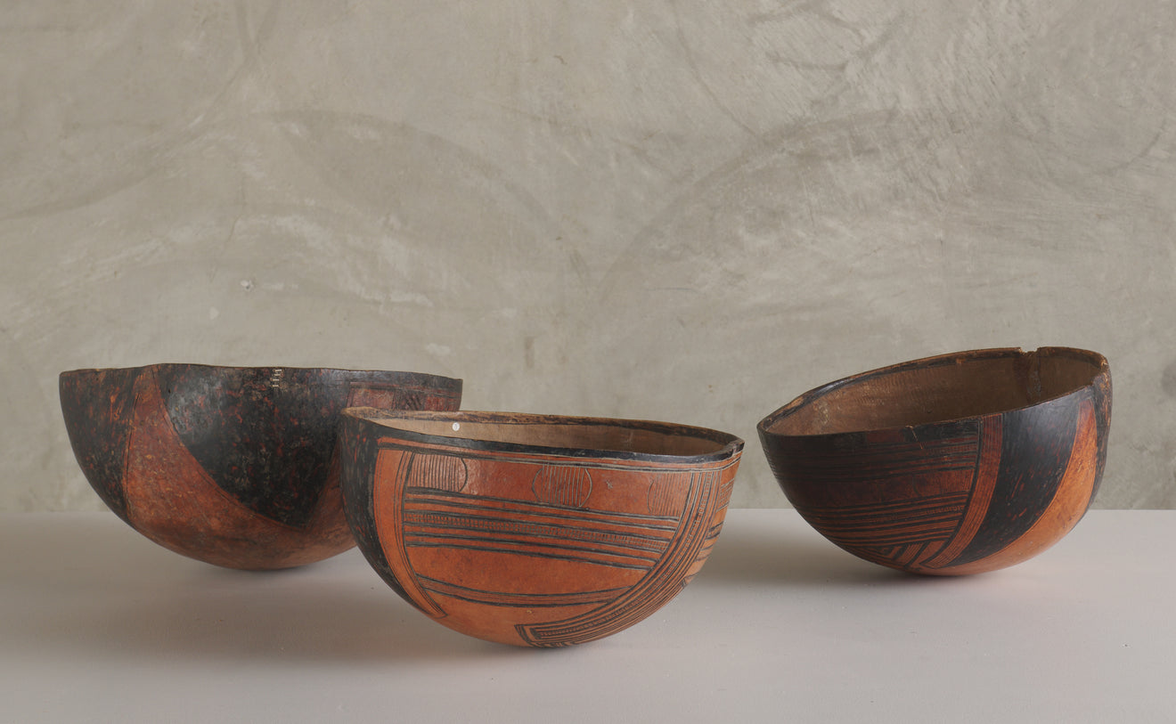 SET OF 3 AFRICAN GOURDS